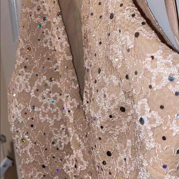 City Studio Champagne Dress - Picture 3 of 4
